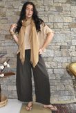 Santos Cushion Cotton Quirky Pant Chocolate